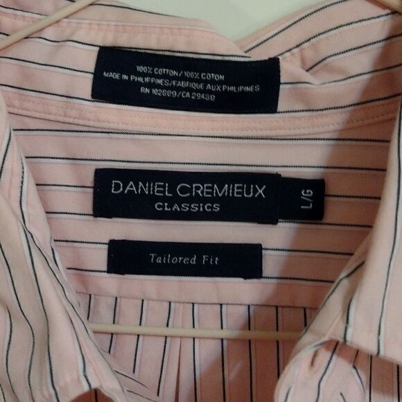 Two Men's Daniel Cremieux Classics Size Large 100% Cotton Button-up Shirts - Picture 4 of 7